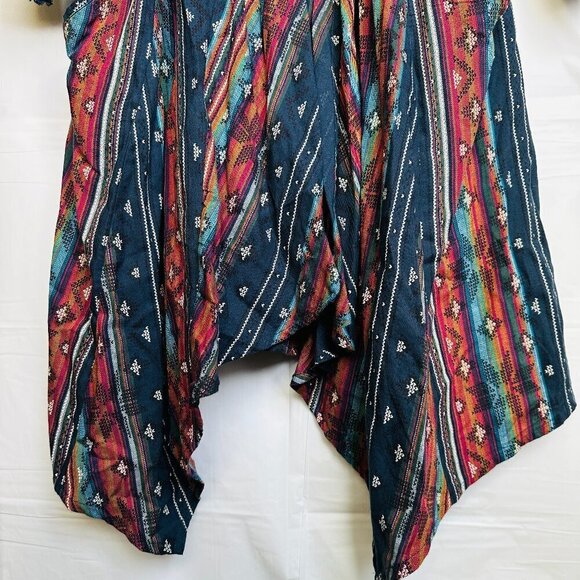World Market Boho Linen Tribal Print Kimono size S/M - Picture 9 of 9